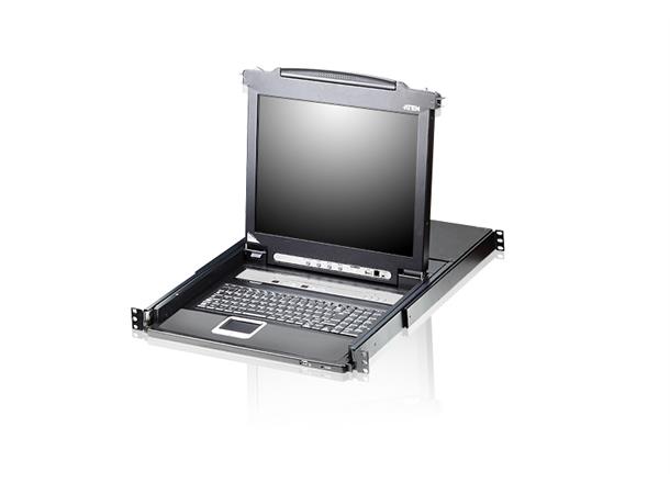 ATEN CL5708M - 17" LCD KVM Switch UK UK layout. 1U. 8-port KVM switch 